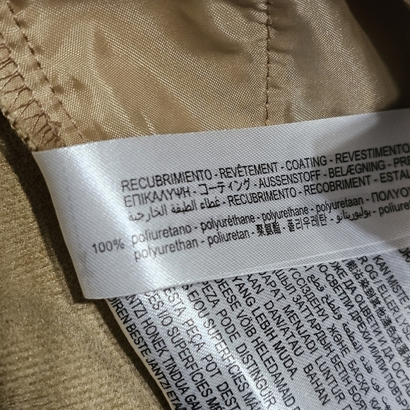 Zara Tan Vegan/Faux Leather Jogging Pants - Picture 11 of 13
